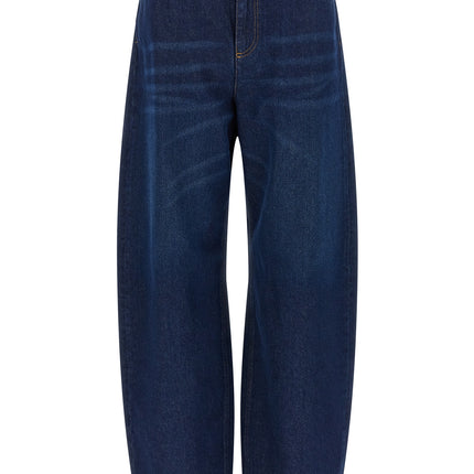 Twinset Blue Cotton High-Waisted Jean