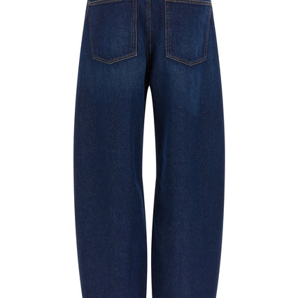 Twinset Blue Cotton High-Waisted Jean
