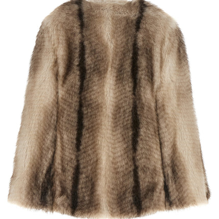 Twinset Brown Polyester Full-Length Jacket