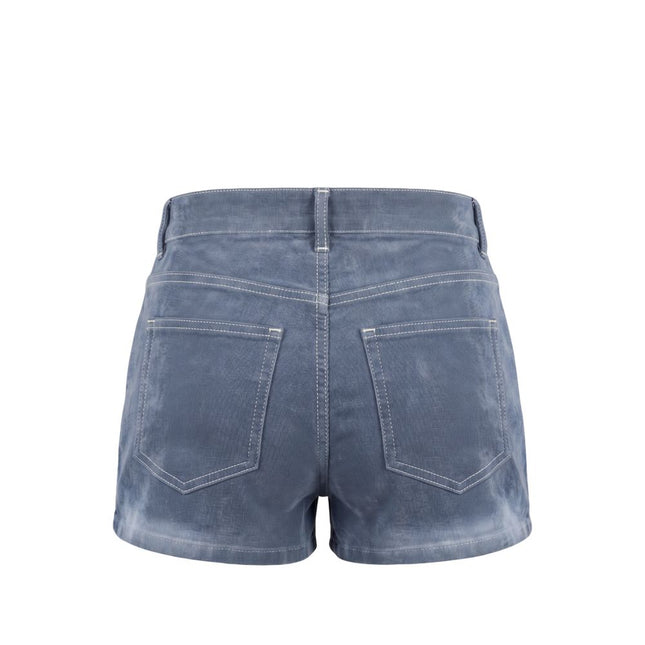 Mr&Mrs Italy Blue Cotton Women Shorts
