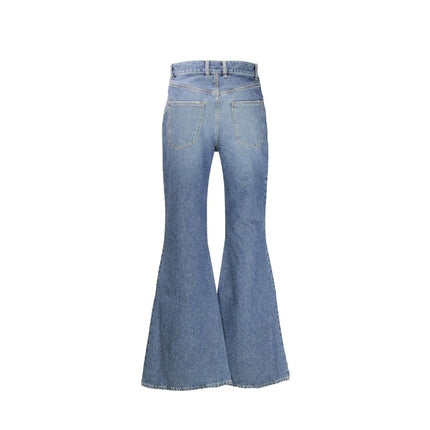 Chloé Blue Cotton Flared Jeans Chloé