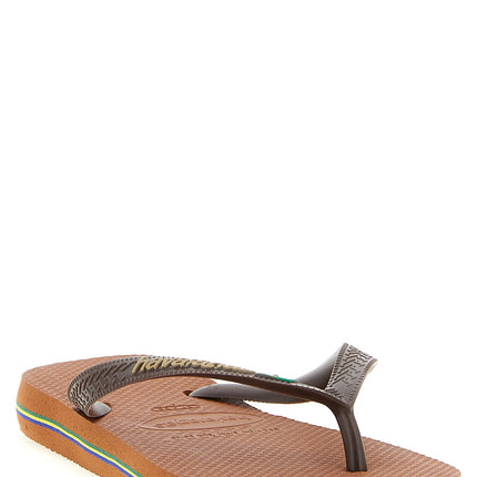 HAVAIANAS Brown Rubber Slides