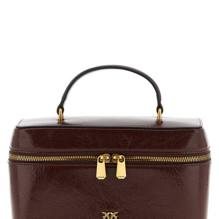 PINKO Brown Calfskin Handbag