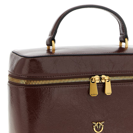 PINKO Brown Calfskin Handbag