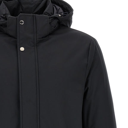 MooRER Blue Wool Parka