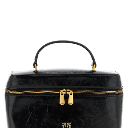 PINKO Black Calfskin Handbag