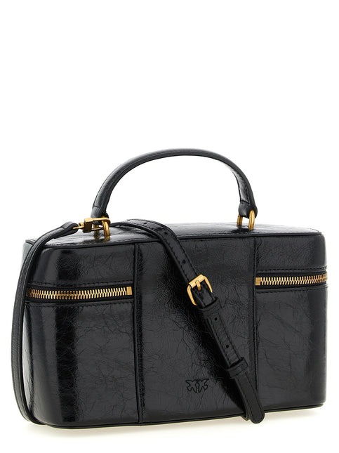 PINKO Black Calfskin Handbag