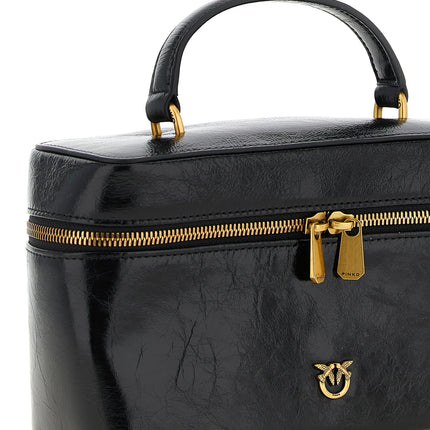 PINKO Black Calfskin Handbag