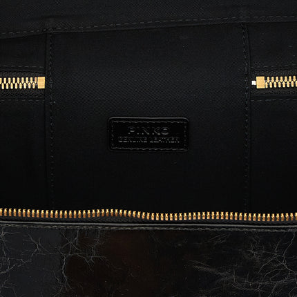 PINKO Black Calfskin Handbag
