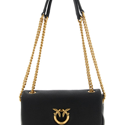 PINKO Black Lamb Leather Shoulder Bag PINKO