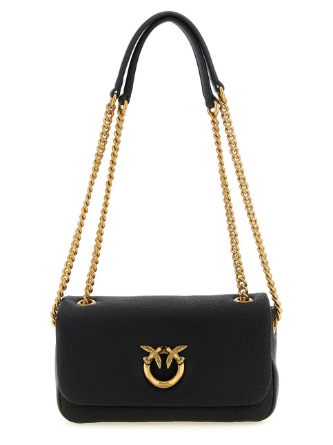 PINKO Black Lamb Leather Shoulder Bag PINKO