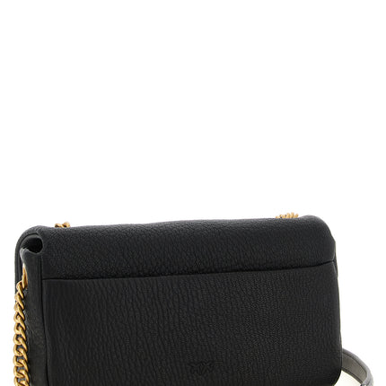 PINKO Black Lamb Leather Shoulder Bag PINKO