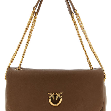 PINKO Brown Lamb Leather Shoulder Bag PINKO