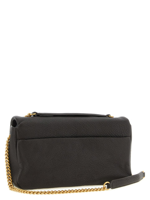 PINKO Brown Lamb Leather Shoulder Bag