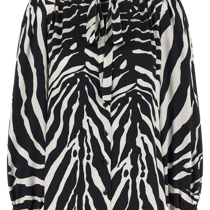 Dolce & Gabbana Bicolor Silk Blouse