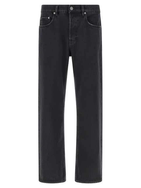 Golden Goose Black Cotton Straight-Leg Jeans