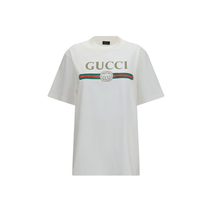 Gucci White Cotton T-Shirt