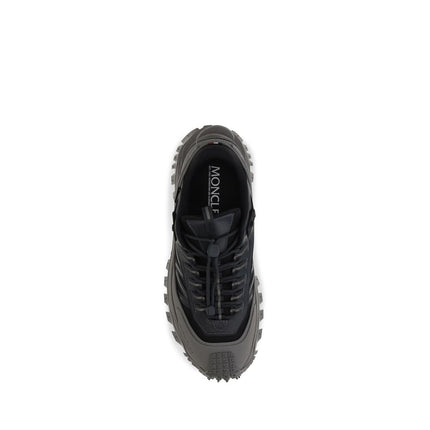 Moncler Gray Calf Leather Bos Taurus Athletic Sneakers