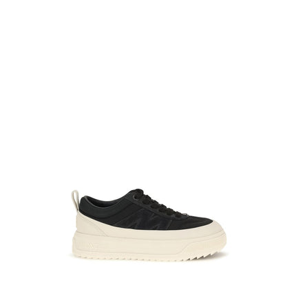Moncler Black Polyamide Athletic Sneakers