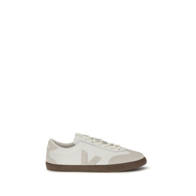 Veja White Calf Leather Bos Taurus Sneakers
