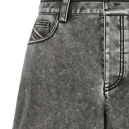 Diesel Gray Polyethylene Bermuda Shorts