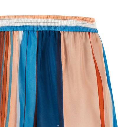 Fendi Multicolor Silk Bermuda Shorts
