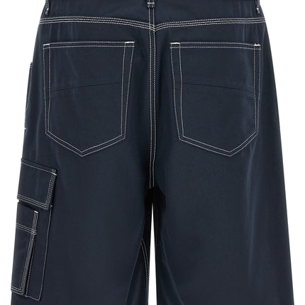 Fendi Blue Cotton Bermuda Shorts