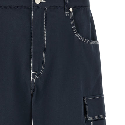 Fendi Blue Cotton Bermuda Shorts Fendi