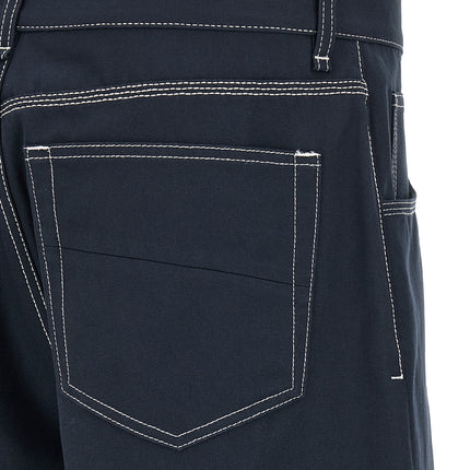 Fendi Blue Cotton Bermuda Shorts Fendi