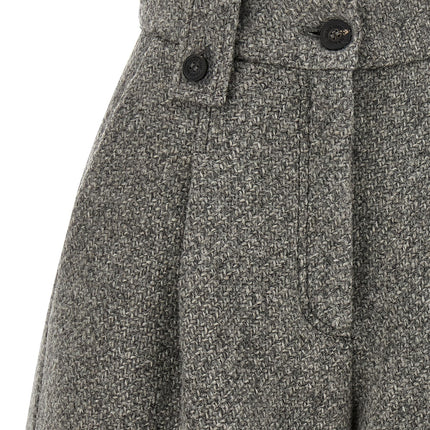 Golden Goose Gray Virgin Wool Bermuda Shorts