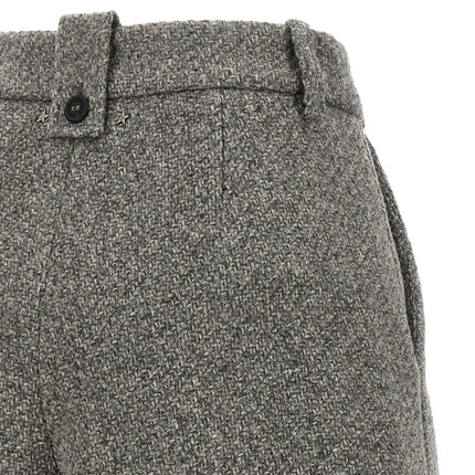 Golden Goose Gray Virgin Wool Bermuda Shorts