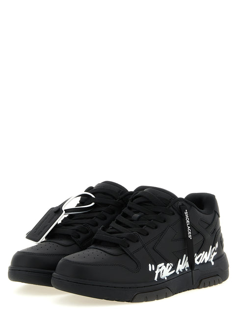 Off-White Bicolor Calfskin Low Top Sneakers