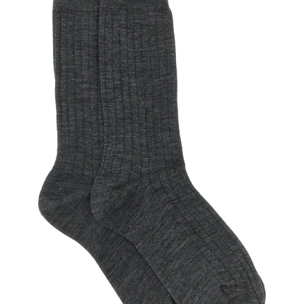 MM6 Maison Margiela Gray Wool Socks