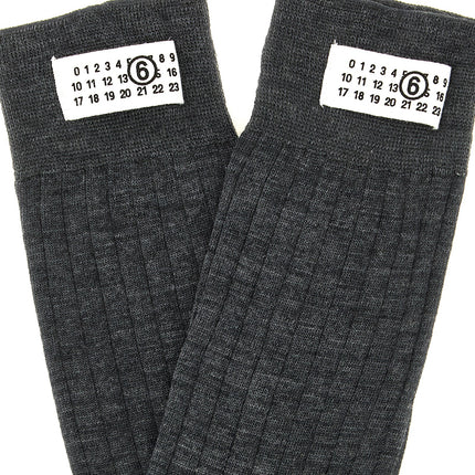 MM6 Maison Margiela Gray Wool Socks