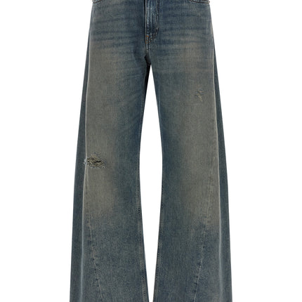 MM6 Maison Margiela Blue Cotton Jeans Denim