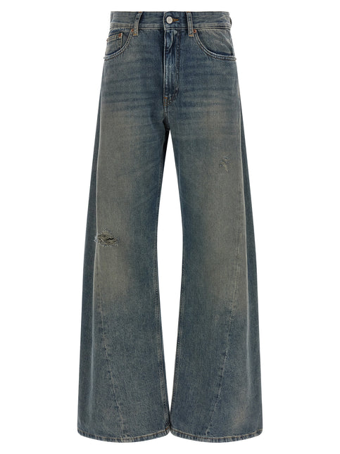 MM6 Maison Margiela Blue Cotton Jeans Denim