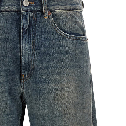 MM6 Maison Margiela Blue Cotton Jeans Denim