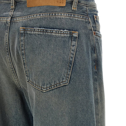 MM6 Maison Margiela Blue Cotton Jeans Denim