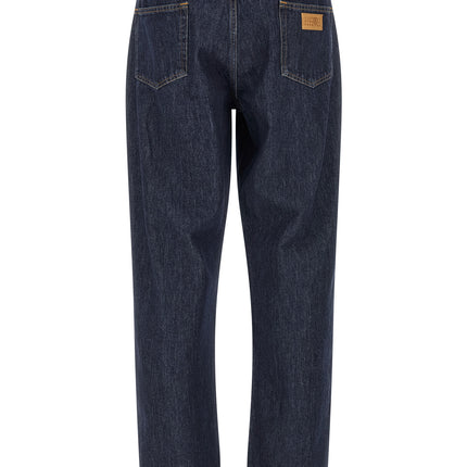 MM6 Maison Margiela Blue Cotton Straight-Leg Jeans MM6 Maison Margiela
