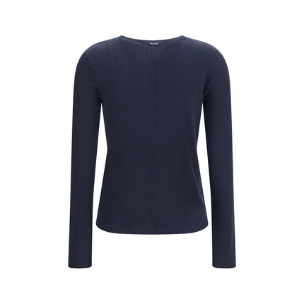 Max Mara Blue Lyocell Sweatshirt