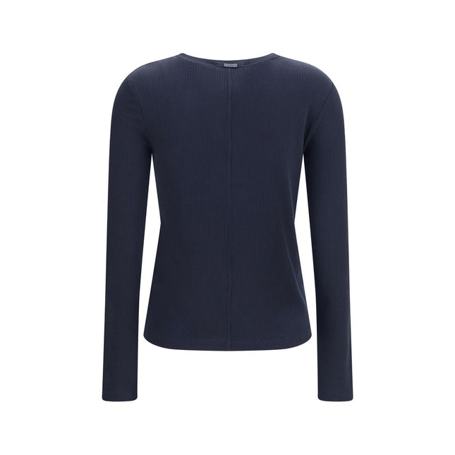 Max Mara Blue Lyocell Sweatshirt