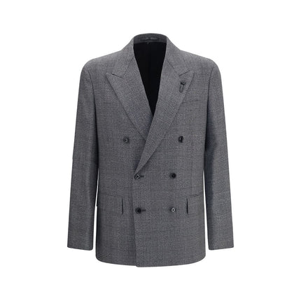 Lardini Gray Wool Oves Aries Blazer