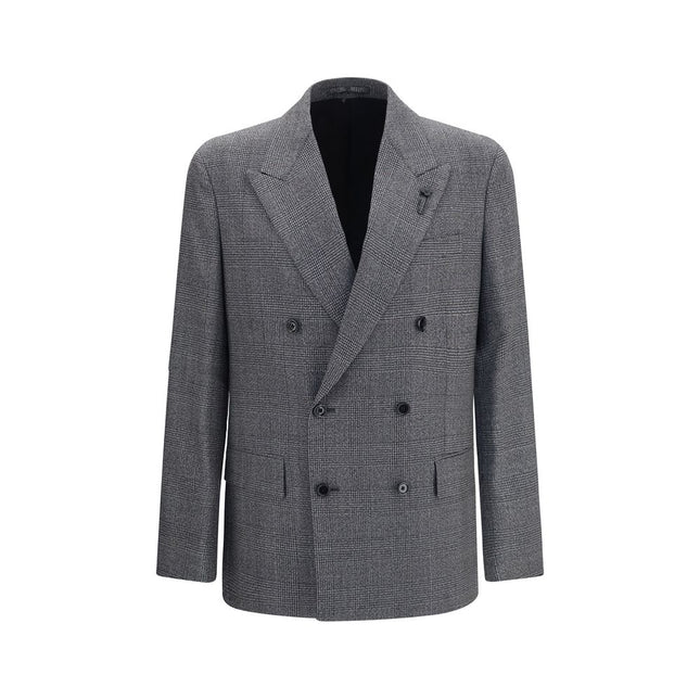 Lardini Gray Wool Oves Aries Blazer