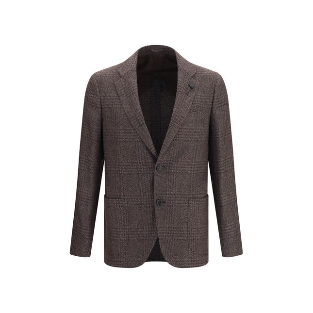 Lardini Brown Wool Oves Aries Blazer