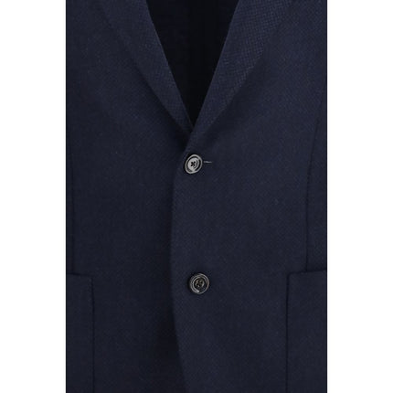 Lardini Blue Wool Oves Aries Jacket