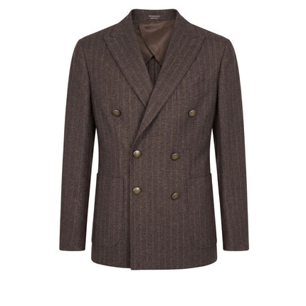 Peserico Brown Wool Men Jacket