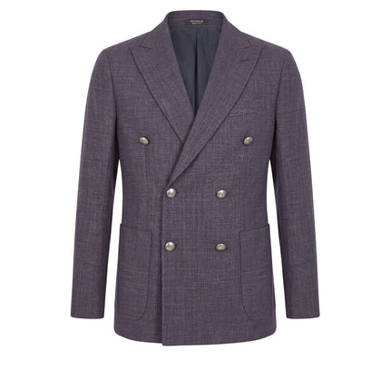 Peserico Blue Wool Men's Jacket