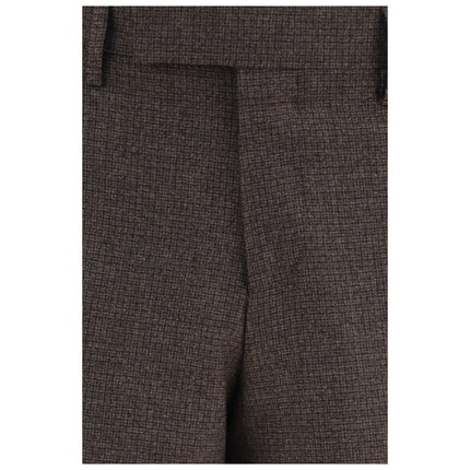 Lardini Brown Viscose Dress Pants