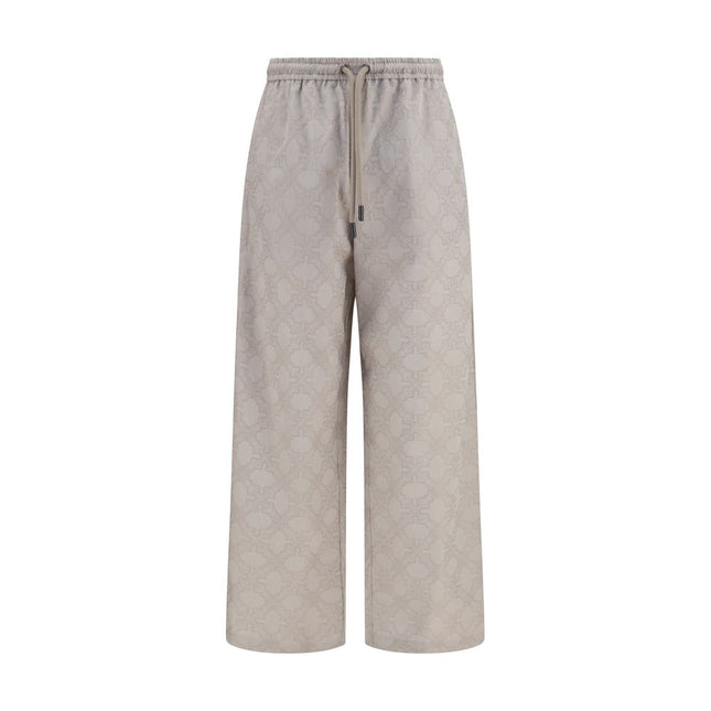 Off-White Beige Cotton Casual Pants Off-White