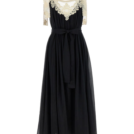 Zimmermann Bicolor Cotton Long Dress Zimmermann
